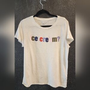J.Crew Ice Cream tshirt - size L - style L8109
